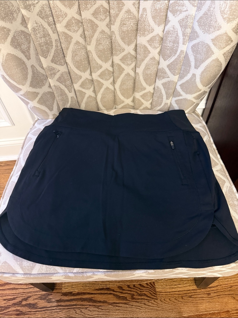 Athleta Black Mini Skort with Zip Pockets
